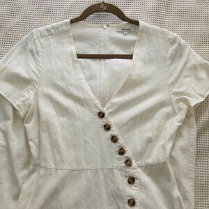 Madewell Karell Button Midi Dress